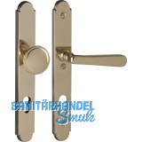 Sicherheits-Wechselgarnitur ALT-WIEN auf Schild PZ88, Messing poliert