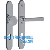 Sicherheits-Wechselgarnitur ALT-WIEN auf Schild PZ88, Messing verchromt