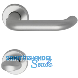 Dr�ckergarnitur SCH U - Form - auf Rosette WC, 38 - 43, silber eloxiert