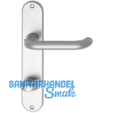 Dr�ckergarnitur SCH U - Form - auf Schild WC 90, 38 - 43, silber eloxiert