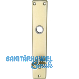 Langschild EUROPA WC 90, m. Drehknopf u. VK - Loch, neusilber elox