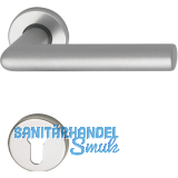 Dr�ckergarnitur SCH L - Form - auf Rosette PZ, 38 - 43, silber eloxiert