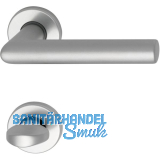 Dr�ckergarnitur SCH L - Form - auf Rosette WC, 38 - 43, silber eloxiert