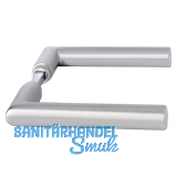 Dr�ckerpaar SCH L - Form, - 43 mm, silber eloxiert