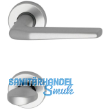 Dr�ckergarnitur EUROPA - auf Rosette WC, 38 - 42, silber eloxiert