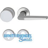 Wechselgarnitur EUROPA - auf Rosette PZ, silber eloxiert