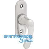 GRUNDMANN Fenstergriff WG ELEGANT 505 - gebogen, VK 7 x 35 mm, Alu poliert