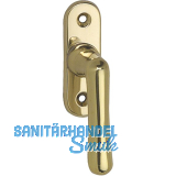 GRUNDMANN Fenstergriff WG ELEGANT 504 -gerade,VK 7 x 35 mm, Messing poliert