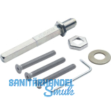 HOPPE Befestigungsset zu Sicherheits-Wechselgarnitur T�rst�rke 87-92 mm