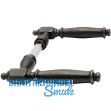 SCH�RHOFER Dr�ckerpaar NOTTINGHAM, Ansatz 15 mm, Eisen verzinkt geschw�rzt