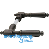 SCH�RGHOFER Dr�ckerpaar NEWCASTLE, Ansatz 15 mm, Eisen verzinkt geschw�rzt