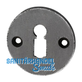 SCH�RGHOFER Schl�sselrosette BB, � 50 mm, Eisen verzinkt alt geb�rstet