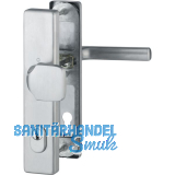 Sicherheits-Wechselgarnitur DALLAS auf Langschild PZ 92, RC3, Edelstahl matt