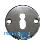 Schl�sselrosette BB WGAB6 aufschraubbar, ohne Hangerl, � 51 mm,Aluminium poliert