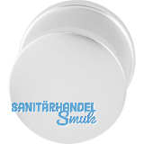 T�rknopf Flachform - auf Rosette o. Schraubl�cher, � 45 fest, silber eloxiert