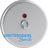 WC-Rosette au�en WG D70, � 50 mm, mit Anschraubtr�ger "T", silber eloxiert