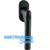 MARCHESI Fenstergriff GEHRUNG, Sperrzylinder, Edelstahl schwarz matt