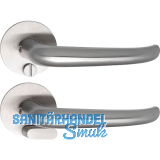 SOLIDO Solo Dr�ckergarnitur BELFAST - Flachrosette rund, WC Not�ffner, Edelstahl