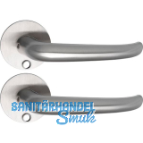 SOLIDO Solo Dr�ckergarnitur BELFAST - Flachrosette rund f�r Schl�ssel, Edelstahl