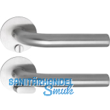 SOLIDO Solo Dr�ckergarnitur DUBLIN - Flachrosette rund, WC, Not�ffner, Edelstahl