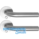 SOLIDO Solo Dr�ckergarnitur DUBLIN - Flachrosette rund, f�r Schl�ssel, Edelstahl