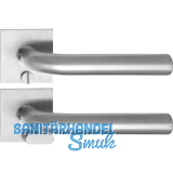 SOLIDO Solo Dr�ckergarnitur DUBLIN - Flachrosette eckig, WC, Not�ffner,Edelstahl