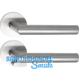 SOLIDO Solo Dr�ckergarnitur NORWEGEN - Flachrosette rund, WC, blind, Edelstahl