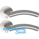 SOLIDO Solo Dr�ckergarnitur OSLO - Flachrosette rund, f�r Schl�ssel, Edelstahl