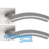 SOLIDO Solo Dr�ckergarnitur OSLO - Flachrosette eckig, f�r Schl�ssel, Edelstahl