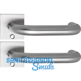 SOLIDO Solo Dr�ckergarnitur TALIN - Flachrosette eckig, f�r Schl�ssel, Edelstahl