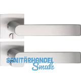 SOLIDO Solo Dr�ckergarnitur DOVER - Flachrosette eckig, WC, Not�ffner, Edelstahl