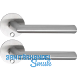 SOLIDO Solo Dr�ckergarnitur GLASGOW - Flachrosette rund, f�r Schl�ssel,Edelstahl