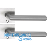 SOLIDO Solo Dr�ckergarnitur GLASGOW - Flachrosette eckig,f�r Schl�ssel,Edelstahl