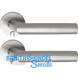 SOLIDO Solo Dr�ckergarnitur VADUZ - Flachrosette rund, WC, Not�ffner, Edelstahl