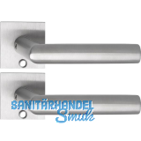 SOLIDO Solo Dr�ckergarnitur VADUZ - Flachrosette eckig, f�r Schl�ssel, Edelstahl