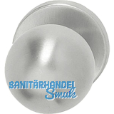 GEOS T�rknopf Kugelform fest auf Rosette, Gewindeans�tze M4, Aluminium