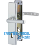 SH-Dr�ckergarnitur LONDON DIN auf Schild PZ 92, Aluminium silber eloxiert