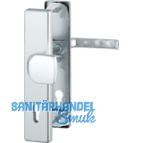 SH-Wechselgarnitur LONDON DIN auf Schild PZ 92, Aluminium silber eloxiert