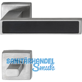 MARCHESI Dr�ckergarnitur Inlay WC, Edelstahl matt/Inlay schwarz matt