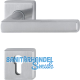 Feuerschutz Dr�ckergarnitur DALLAS auf Rosette PZ, Edelstahl matt