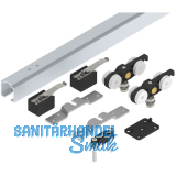 SOLIDO 100 Beschlagset Holz L=1800 mm Fl�gelbreite 800-900 mm silber eloxiert