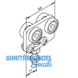 SOLIDO 100 Rollapparat f�r Faltt�r Kunststoff/Stahl verzinkt