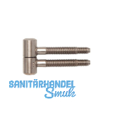 SOLIDO Einbohrband 2-tlg. mit Zylinderkopf, Holz, 16 mm, Stahl vernickelt