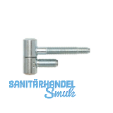 SOLIDO Stahlzargenband 2-tlg. mit Zylinderkopf, 16 mm, Stahl verzinkt