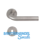 SOLIDO Dr�ckergarnitur DUBLIN - auf Rosette BB, 38 - 45, Edelstahl matt