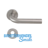 SOLIDO Dr�ckergarnitur DUBLIN - auf Rosette PZ, 38 - 45, Edelstahl matt