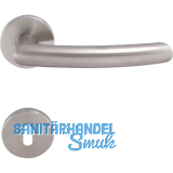 SOLIDO Dr�ckergarnitur HELSINKI - auf Rosette BB, 38 - 45, Edelstahl matt