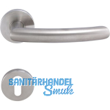 SOLIDO Dr�ckergarnitur HELSINKI - auf Rosette PZ, 38 - 45, Edelstahl matt