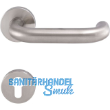 SOLIDO Dr�ckergarnitur TALIN - auf Rosette PZ, 38 - 45, Edelstahl matt