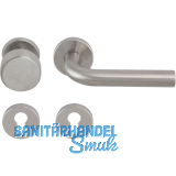 SOLIDO FH-Wechselgarnitur DUBLIN - auf Rosette PZ, FH-EI30, Edelstahl